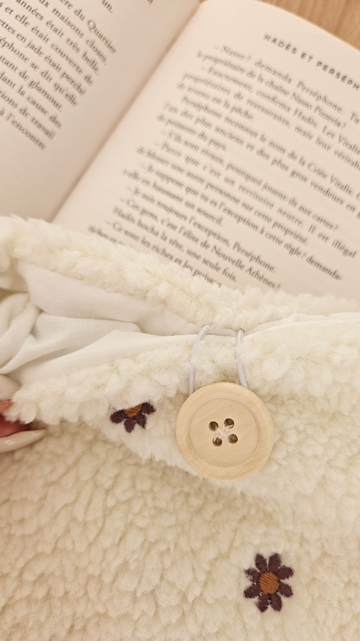 Pochette à livre fleurs