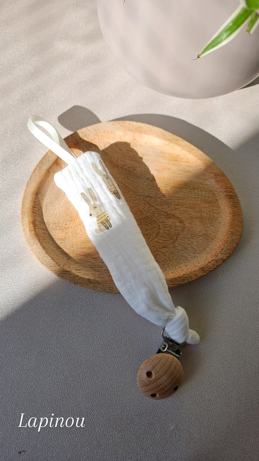 Attaches tétines sans Broderie