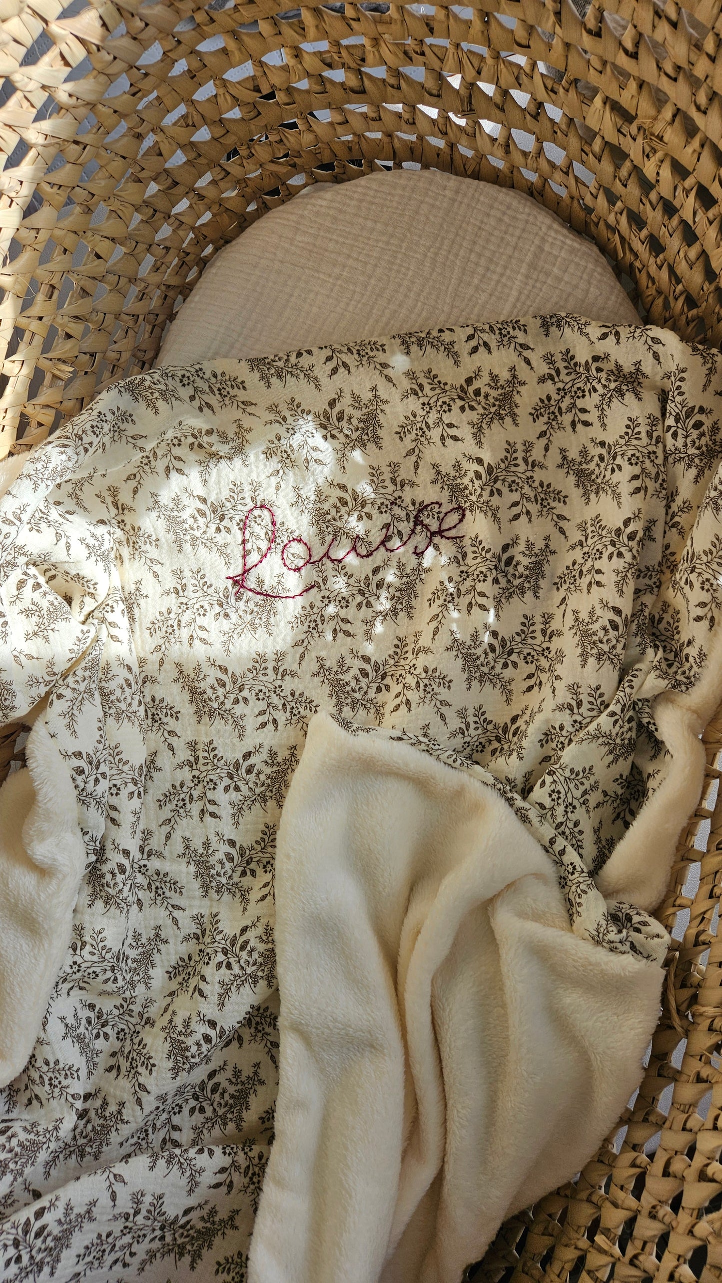 Coffret naissance nuit - Avec broderie