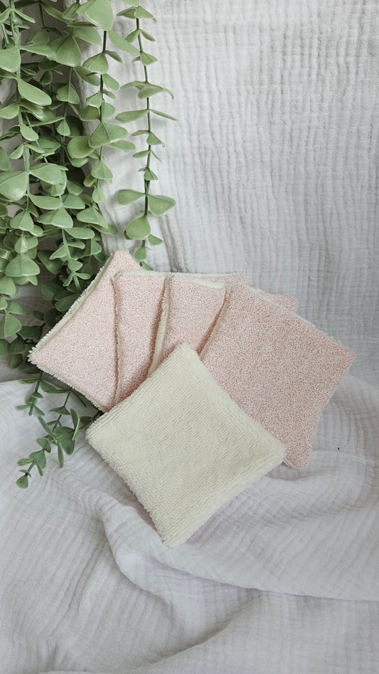 Lot de 5 cotons nettoyants Rose
