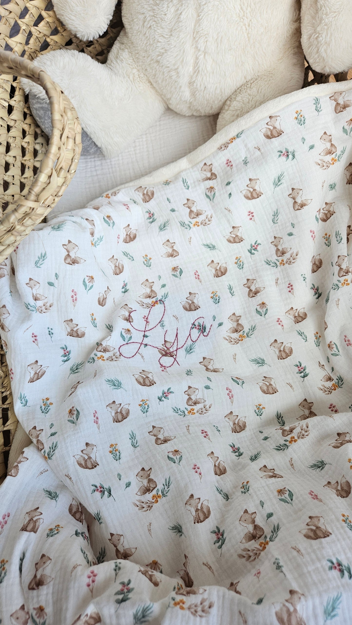 Coffret naissance nuit - Avec broderie